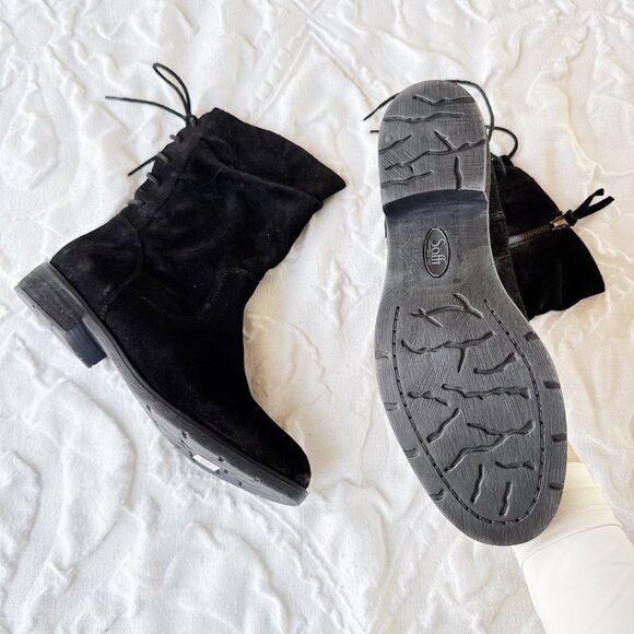 Sofft Sharnell Black Suede Low Boot Size 9.5 New - Picture 4 of 7